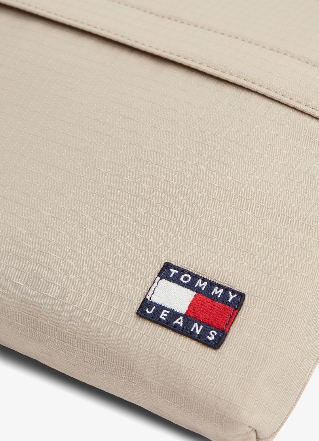 Tommy Hilfiger Crossbodytas met logo - detail 4 beige