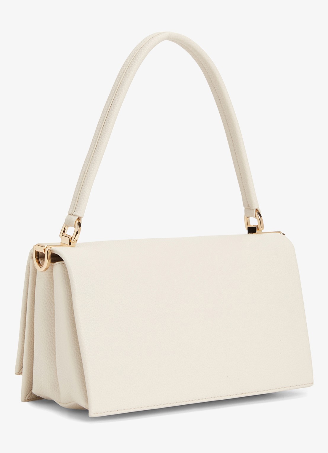 Tommy Hilfiger Crossbodytas van imitatieleer - achterkant creme