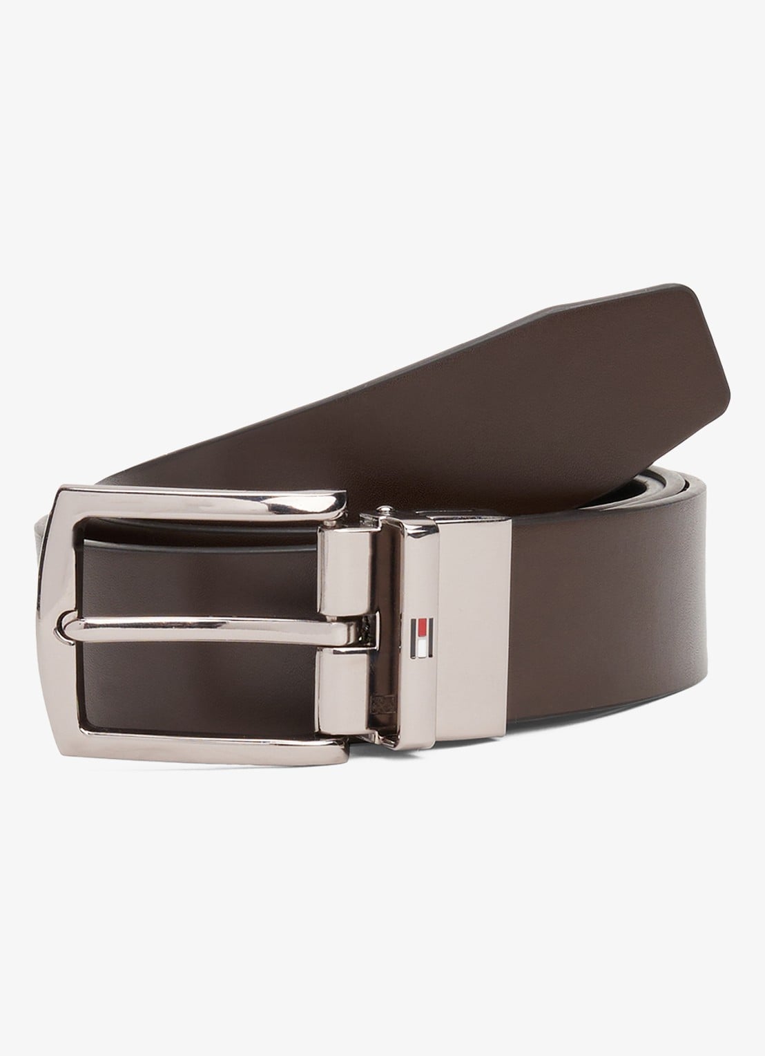 Tommy Hilfiger Denton reversible riem van leer - detail 7 zwart