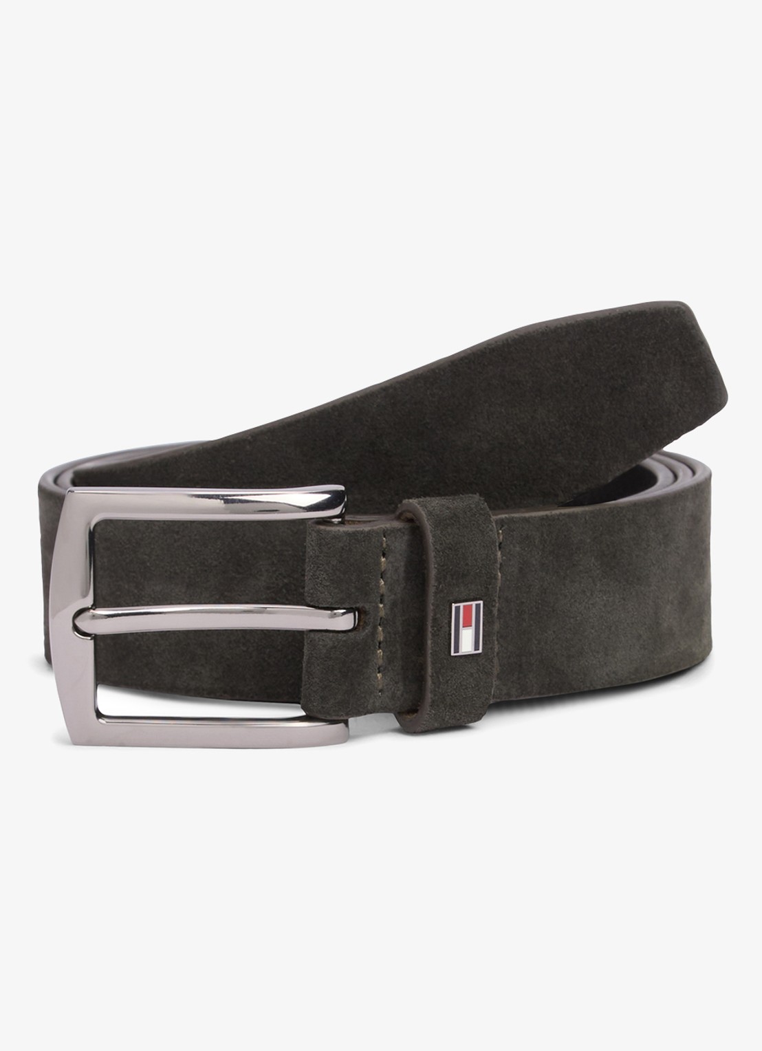 Tommy Hilfiger Denton riem van suède - detail 2 zwart