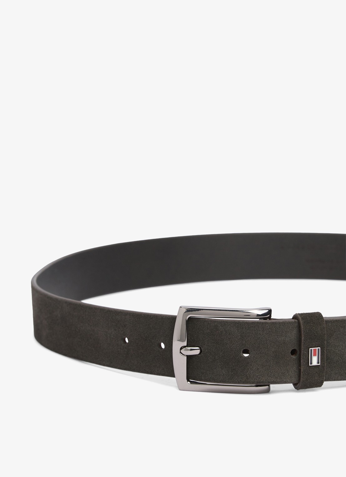 Tommy Hilfiger Denton riem van suède - detail 3 zwart