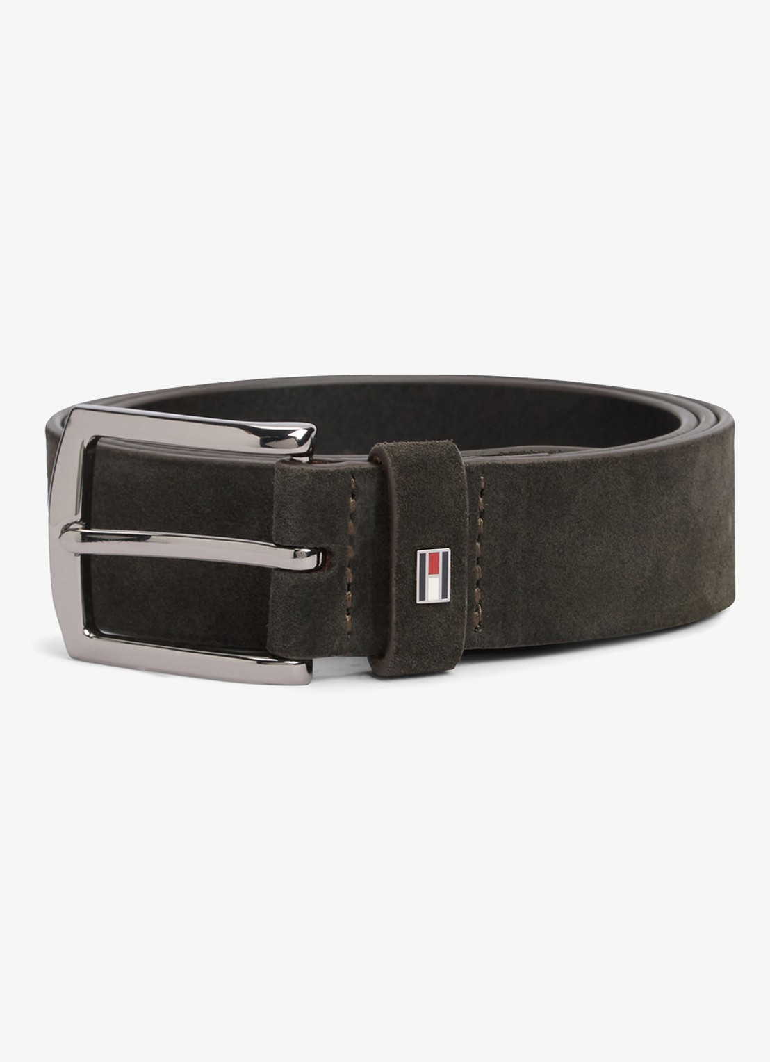 Tommy Hilfiger Denton riem van suède - voorkant 4 zwart