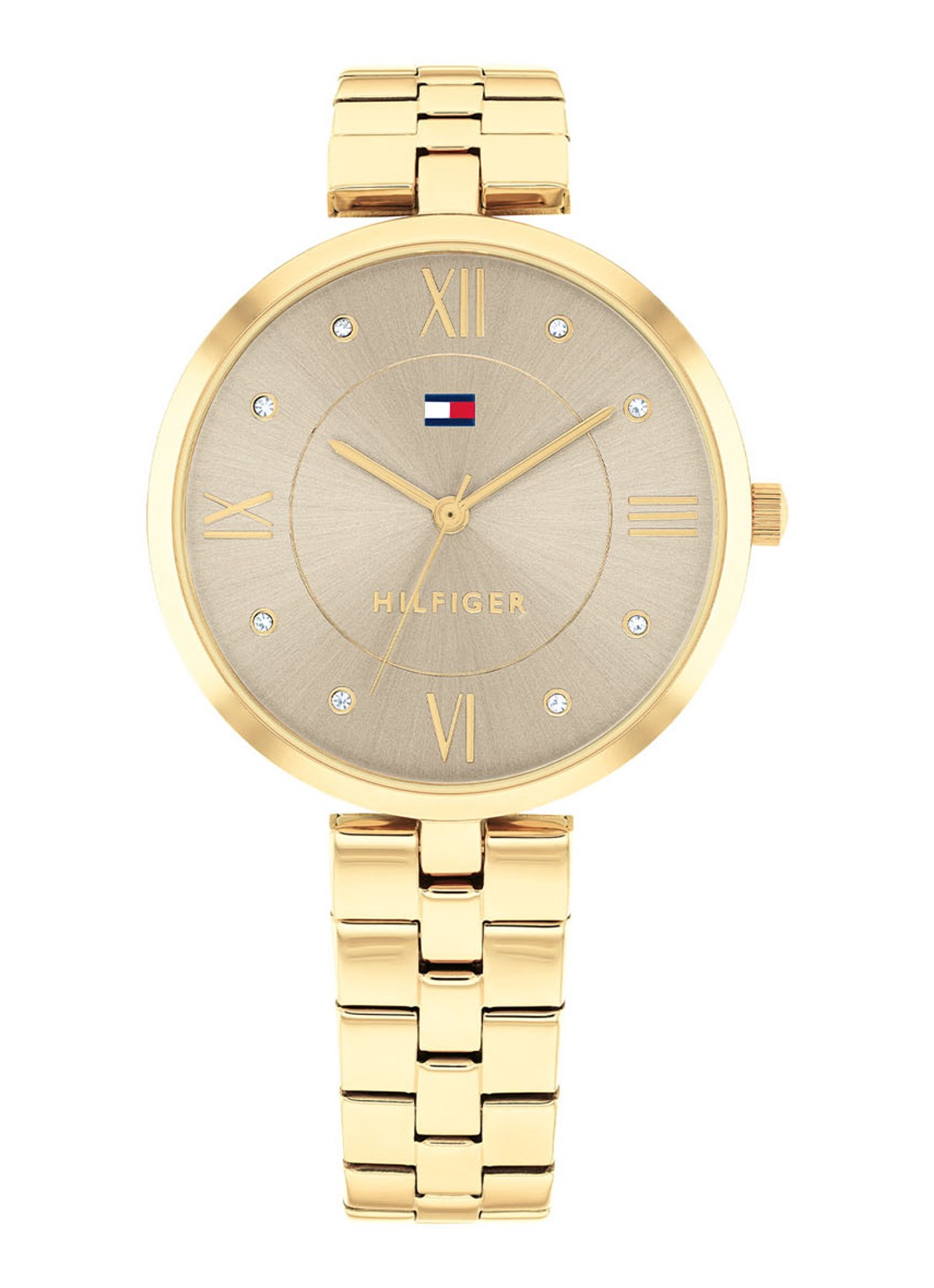 Tommy Hilfiger Ella horloge TH1782685  - voorkant 3 goud