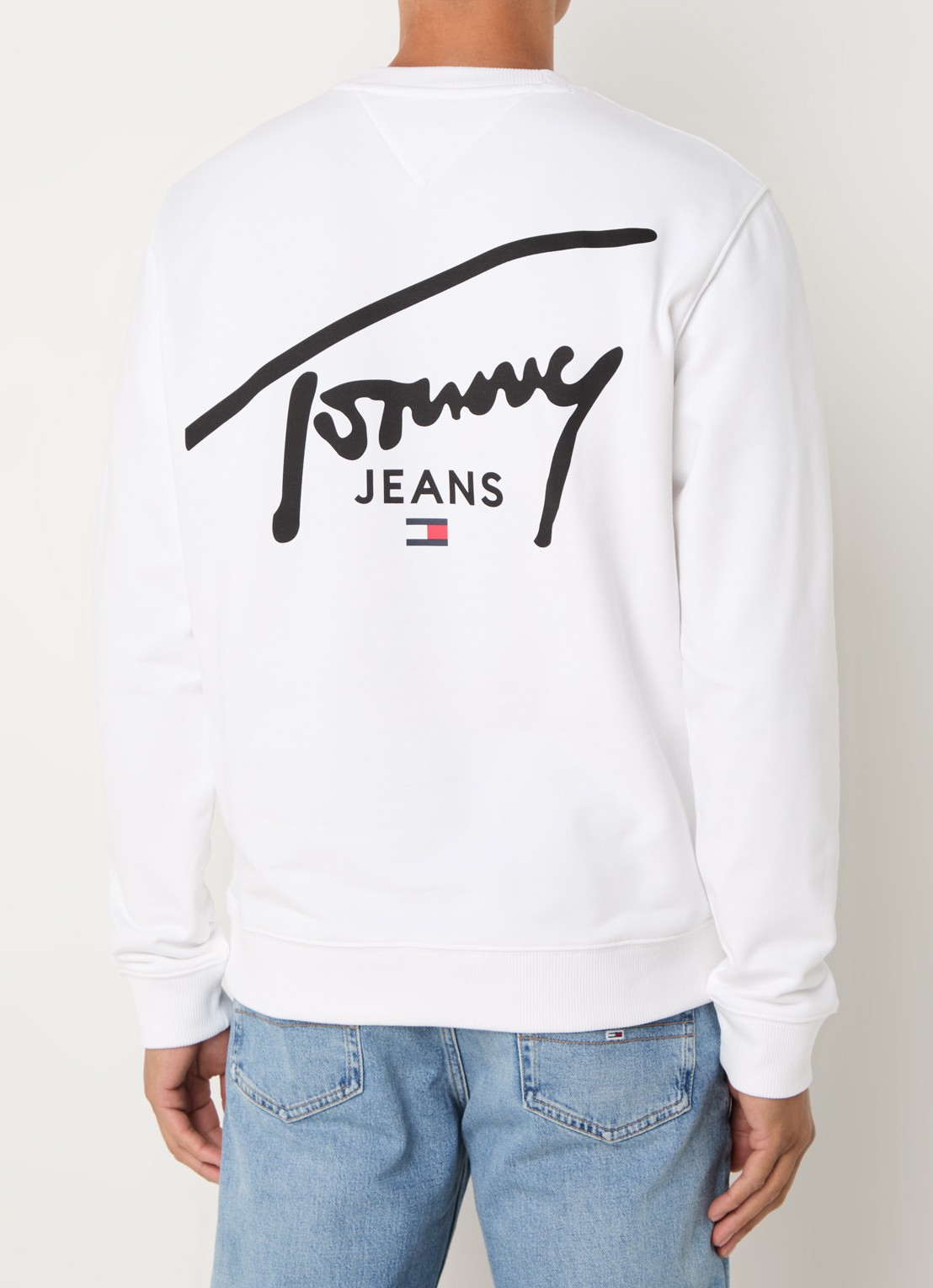 Tommy Hilfiger Entry sweater met logo- en backprint - detail 2 wit
