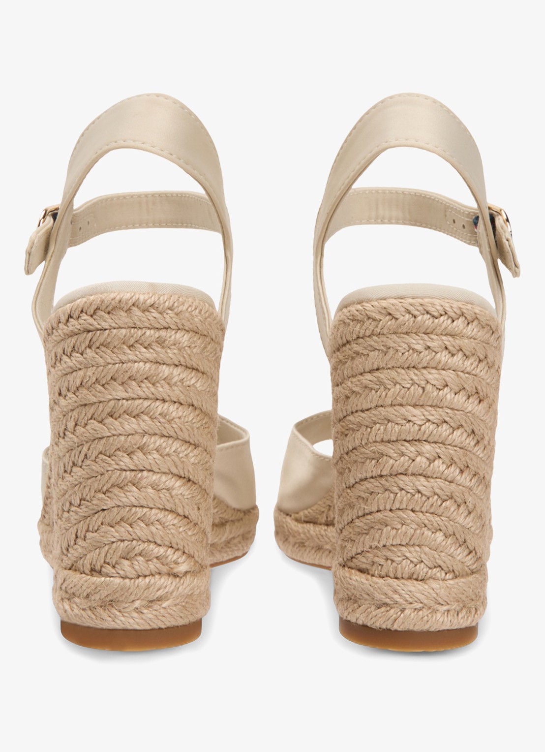 Tommy Hilfiger Espadrille met hak - detail 3 beige