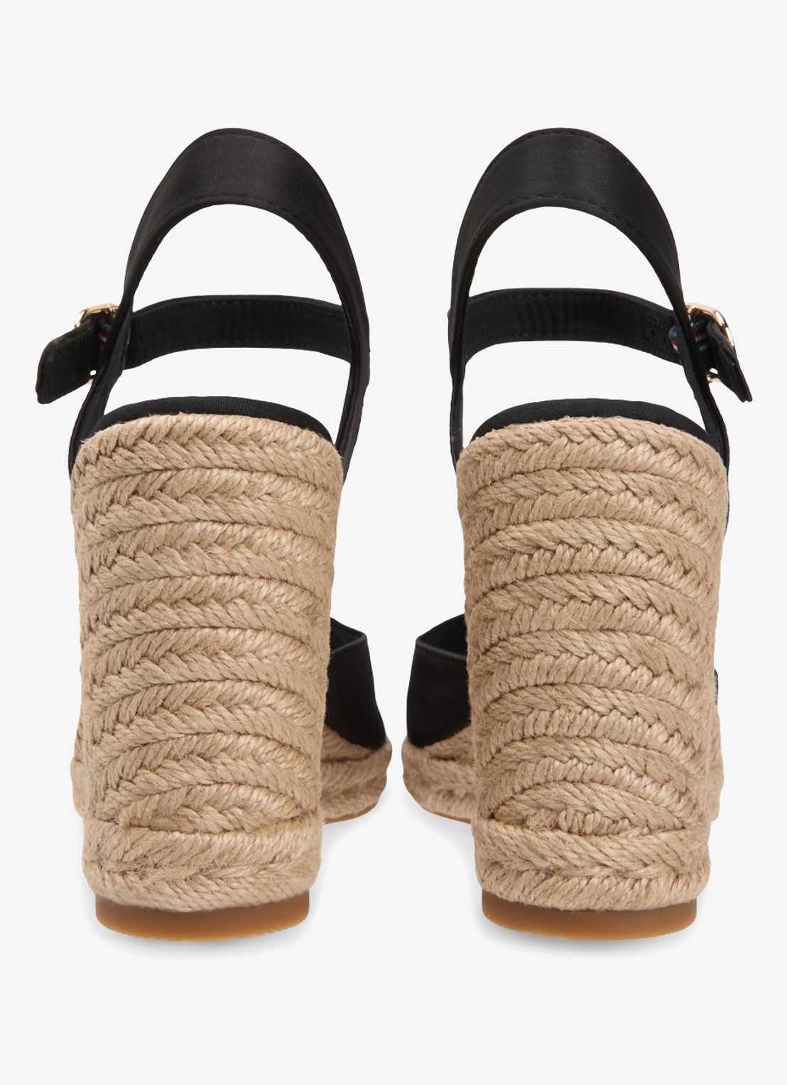 Tommy Hilfiger Espadrille met hak - detail 3 zwart