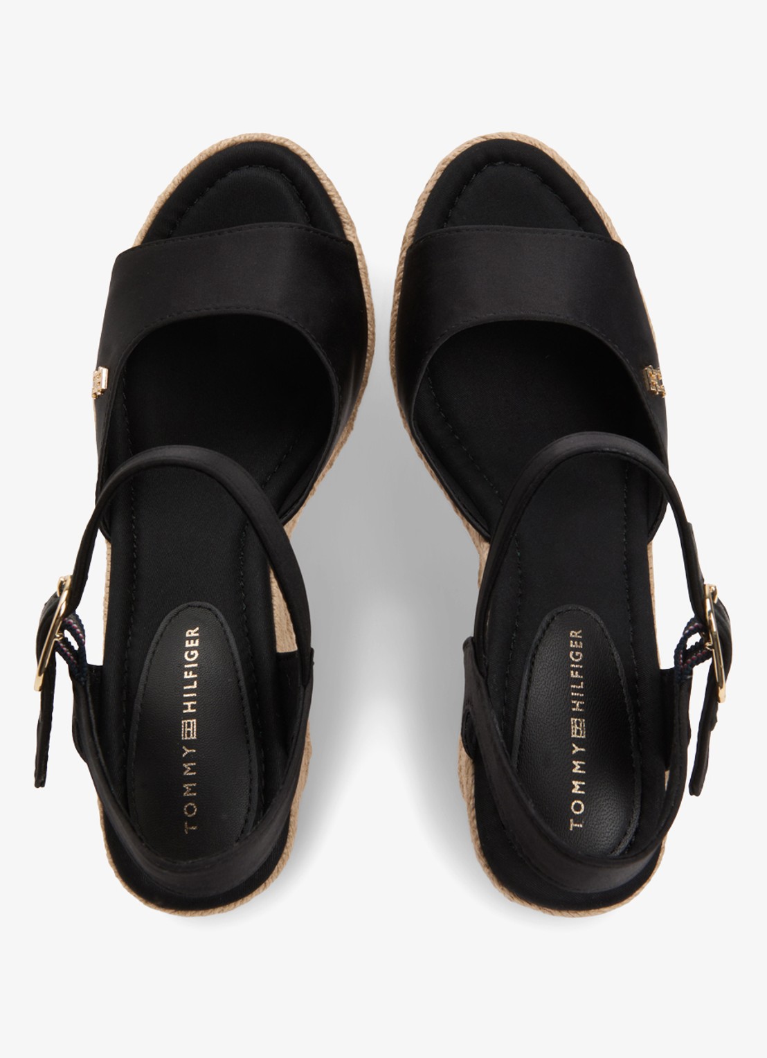 Tommy Hilfiger Espadrille met hak - detail 4 zwart