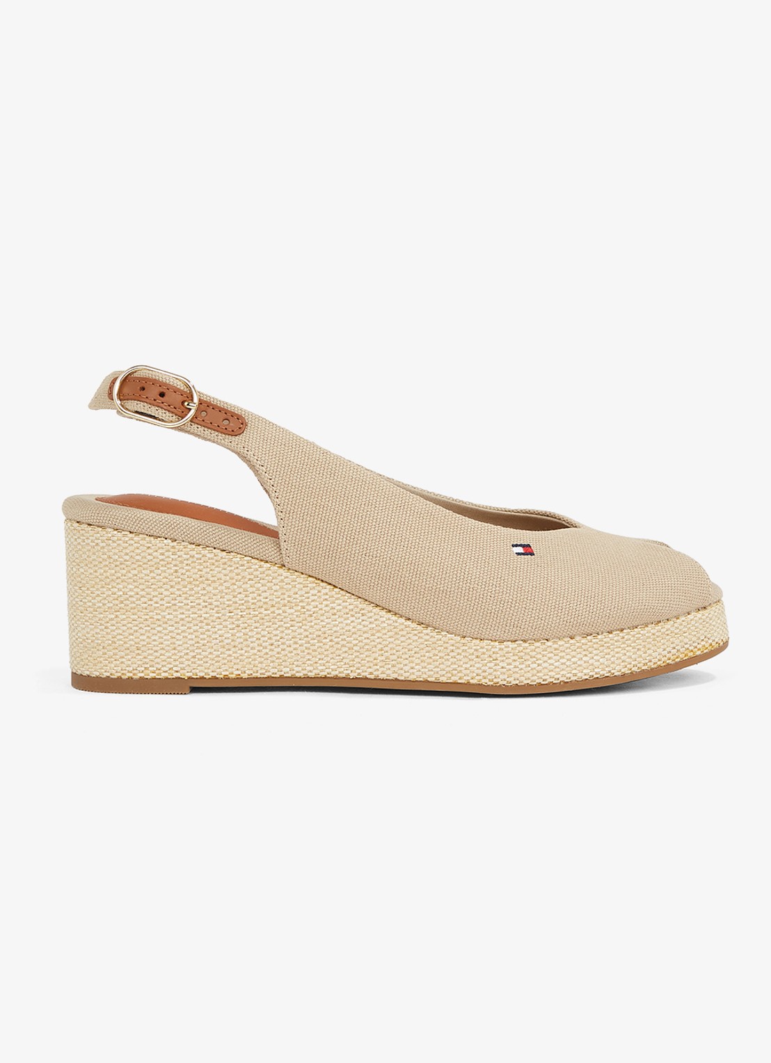 Tommy Hilfiger Espadrille met logo - detail 6 beige