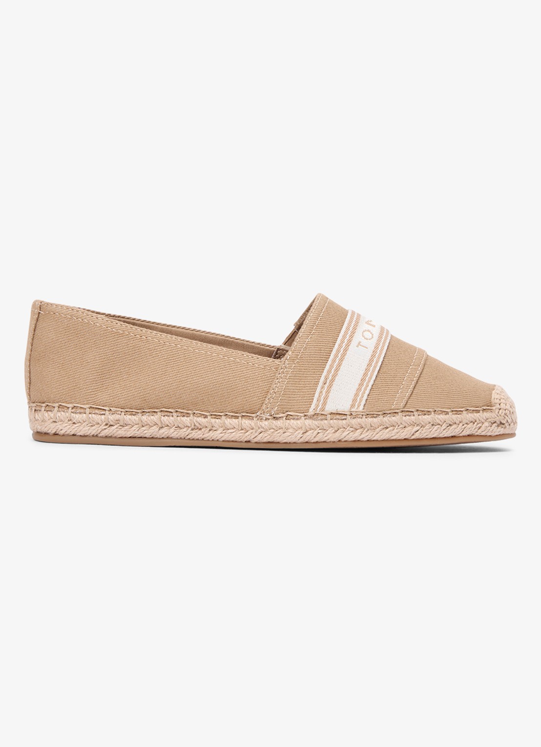 Tommy Hilfiger Espadrille van canvas met logo - detail 5 bruin