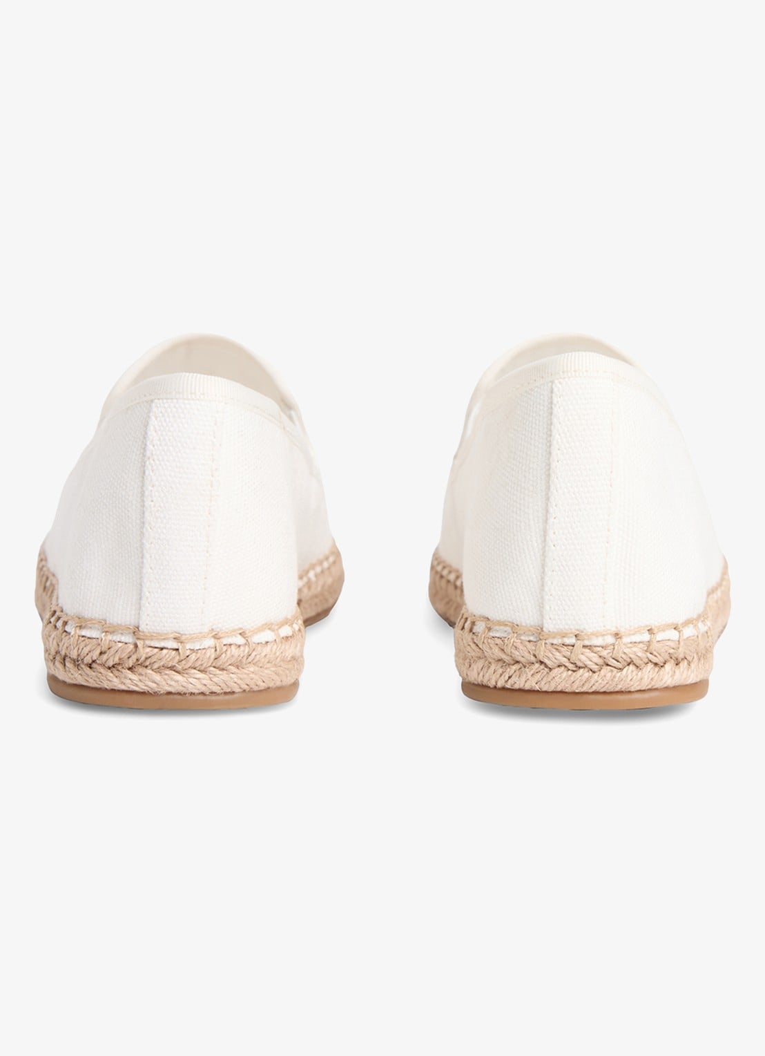 Tommy Hilfiger Espadrille van katoen - achterkant 5 gebroken wit