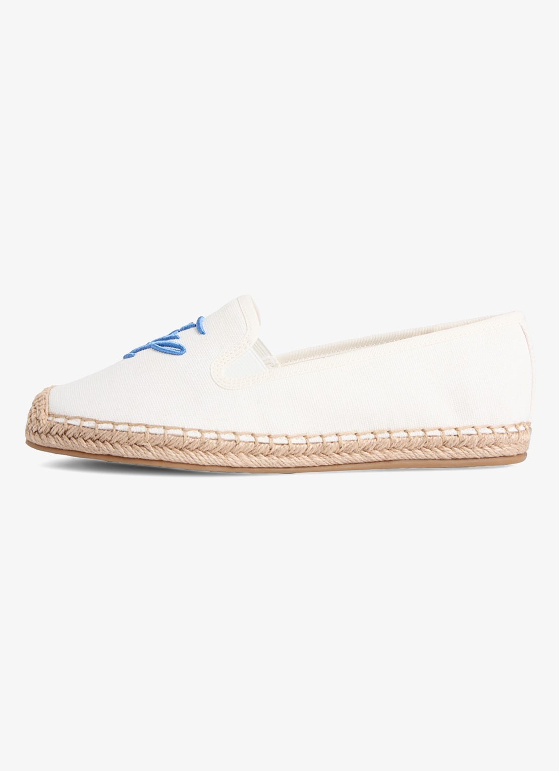Tommy Hilfiger Espadrille van katoen - detail gebroken wit