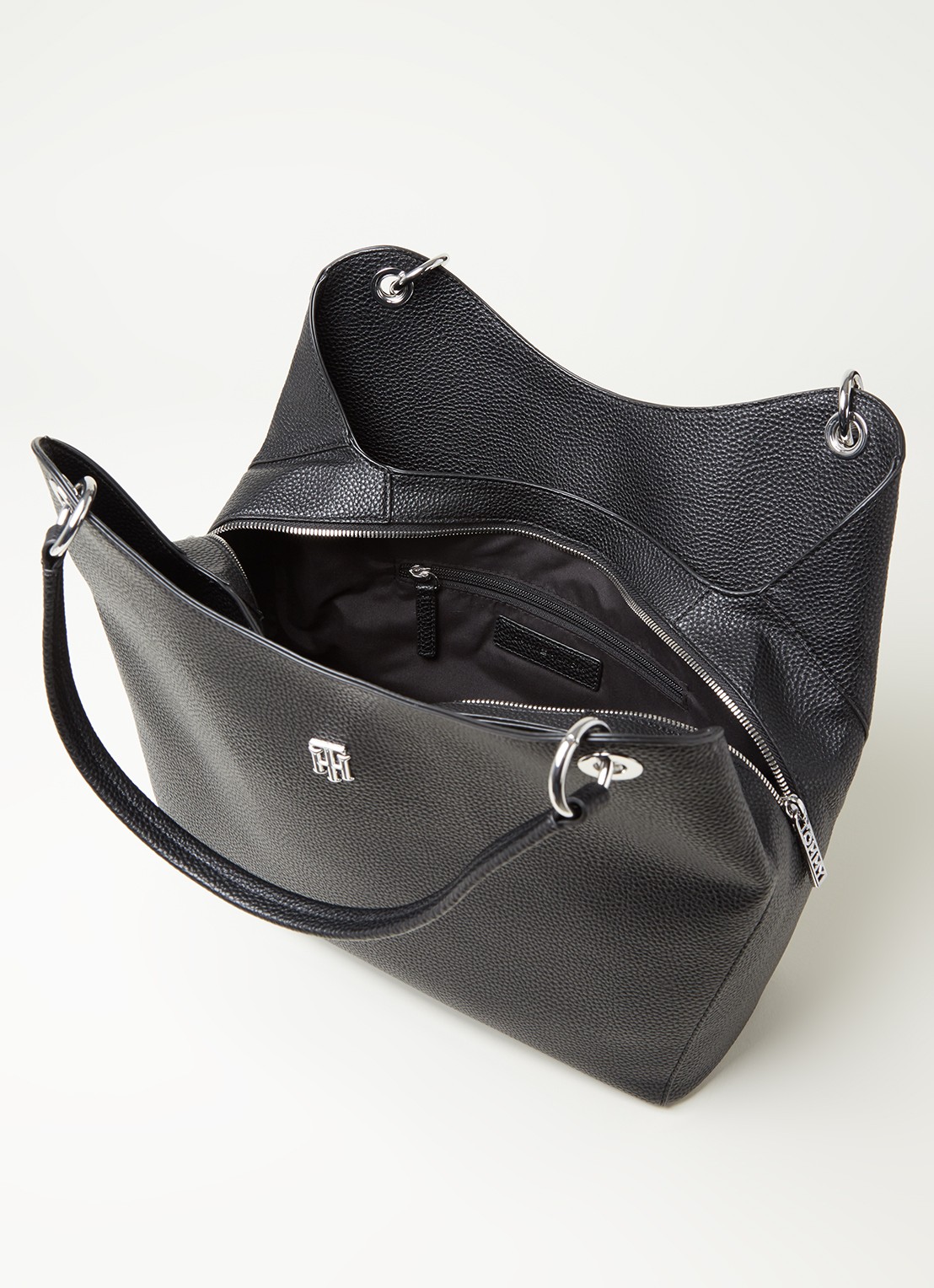 Tommy Hilfiger Essence schoudertas met logo - detail 2 zwart