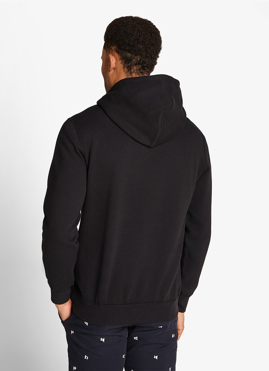 Tommy Hilfiger Essential hoodie met logoborduring - achterkant 3 zwart