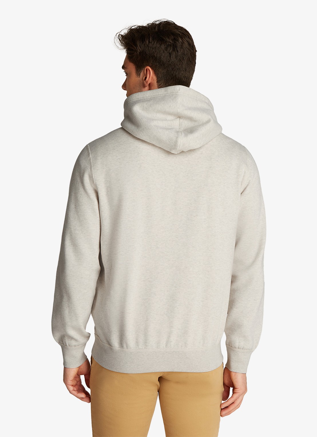Tommy Hilfiger Essential hoodie met logoborduring - achterkant 5 beige
