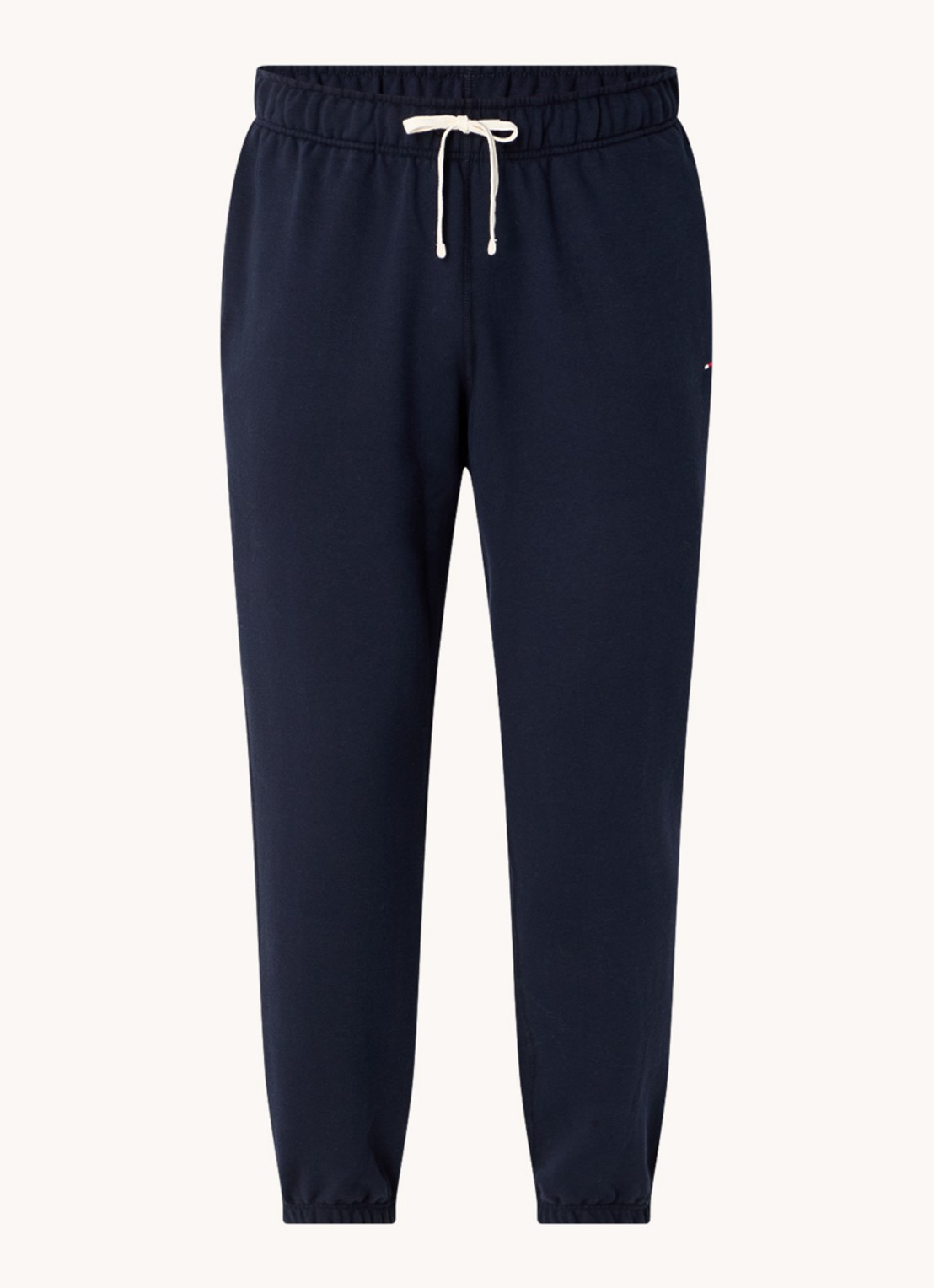 Tommy Hilfiger Essential joggingbroek met logoborduring - voorkant 3 donkerblauw
