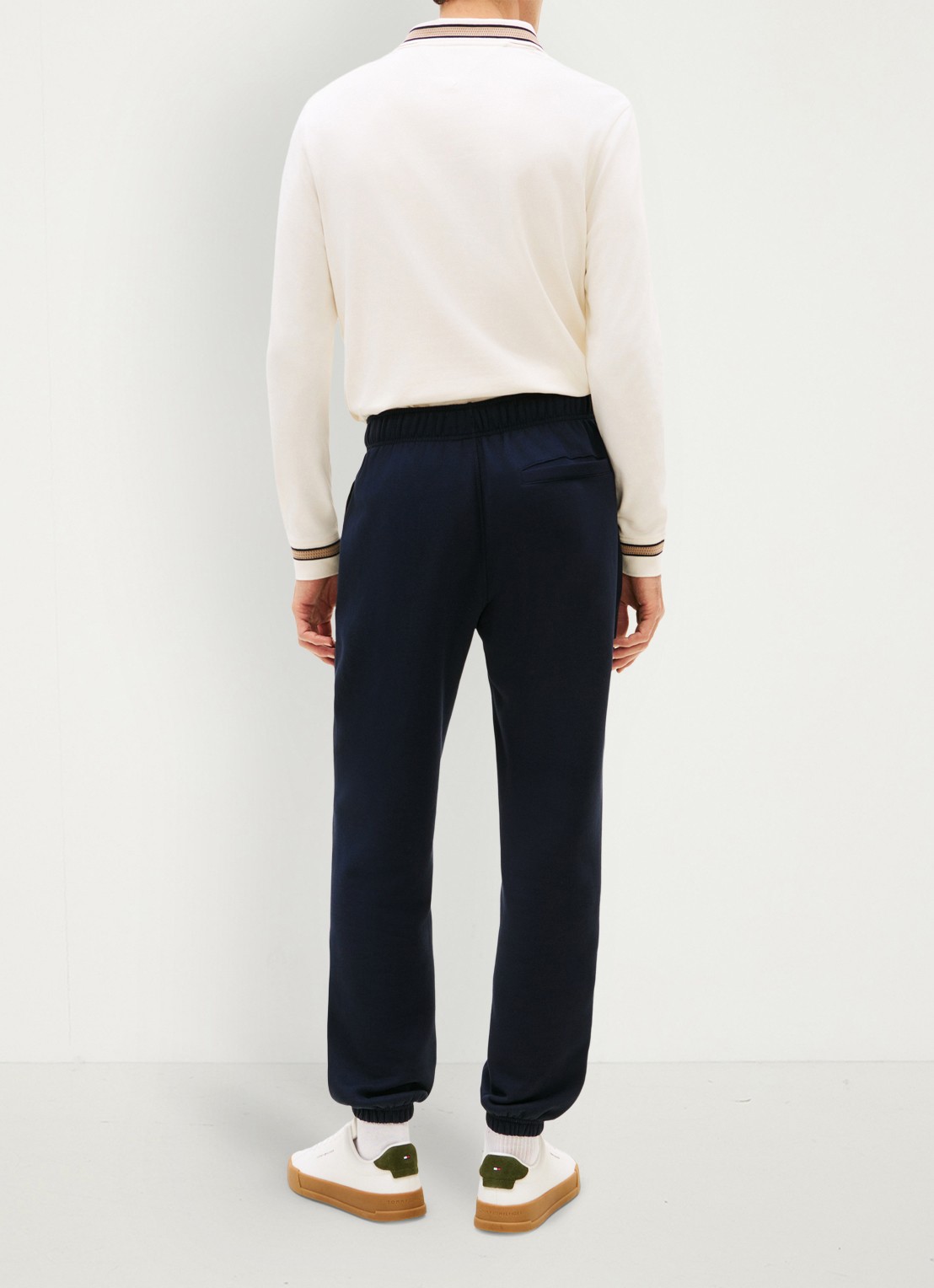 Tommy Hilfiger Essential joggingbroek met logoborduring - achterkant 4 blauw