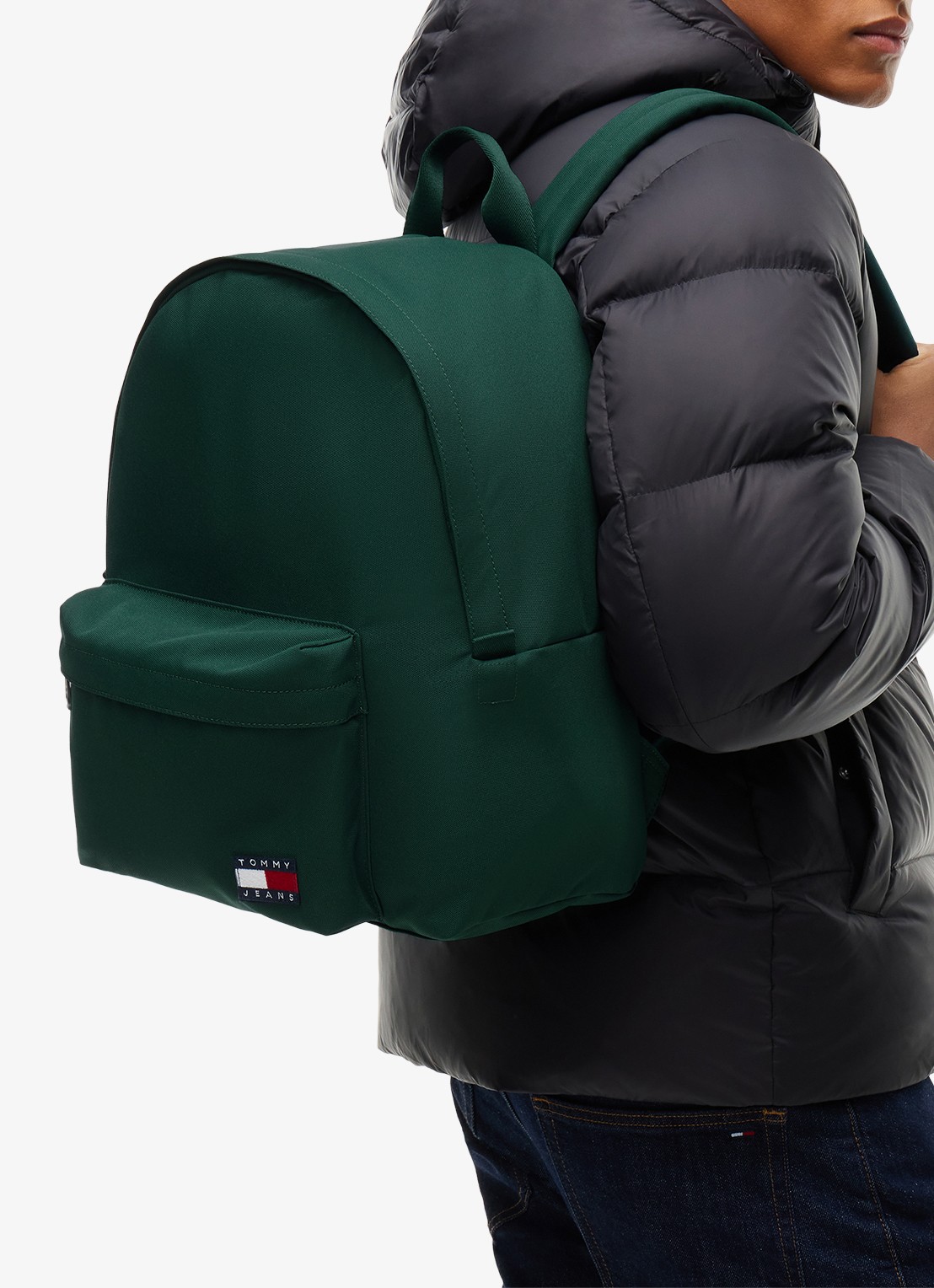 Tommy Hilfiger Essential rugzak met logo - detail elegant green-mcd / groen