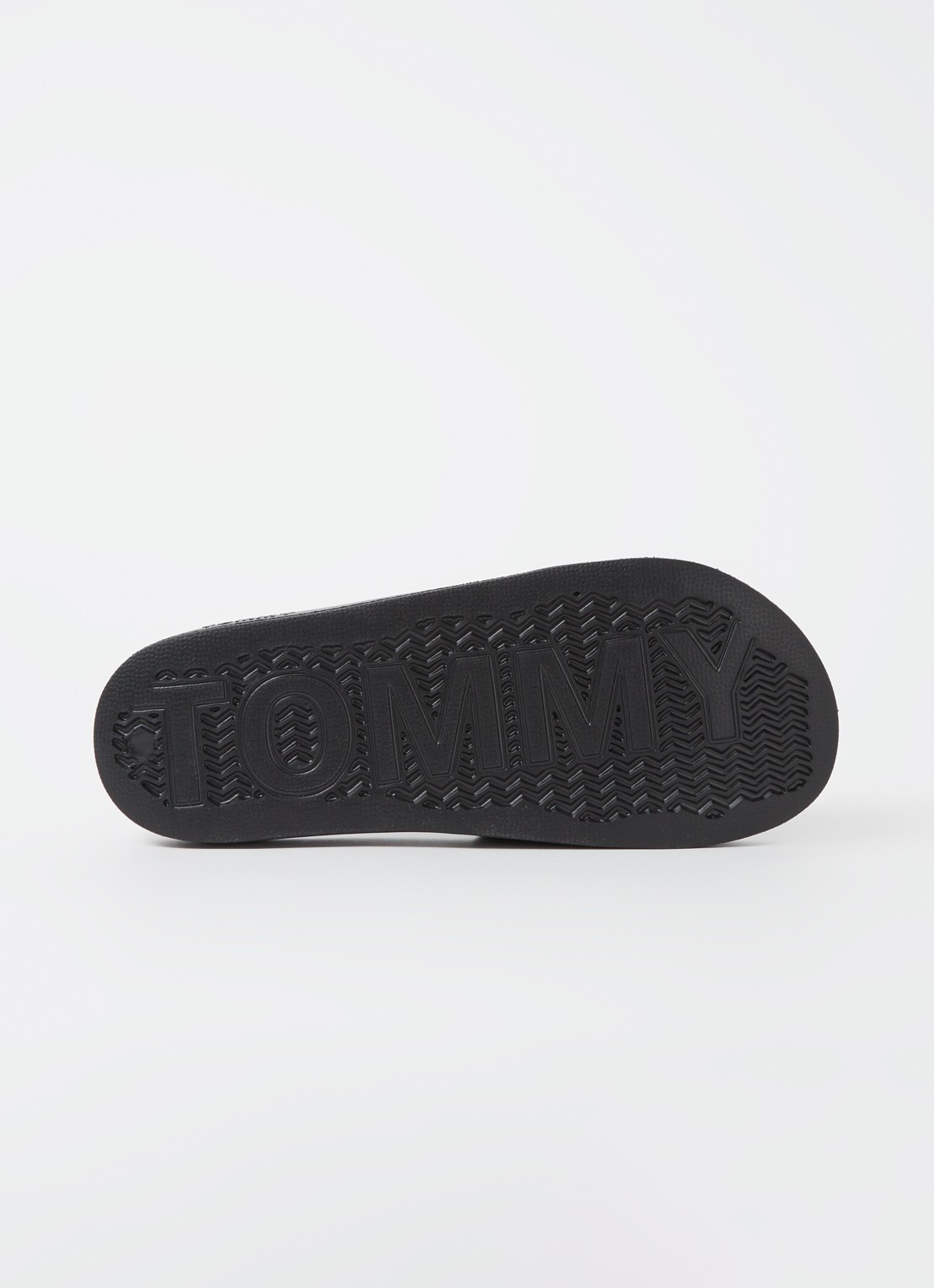 Tommy Hilfiger Essential slipper met logo - detail 3 zwart