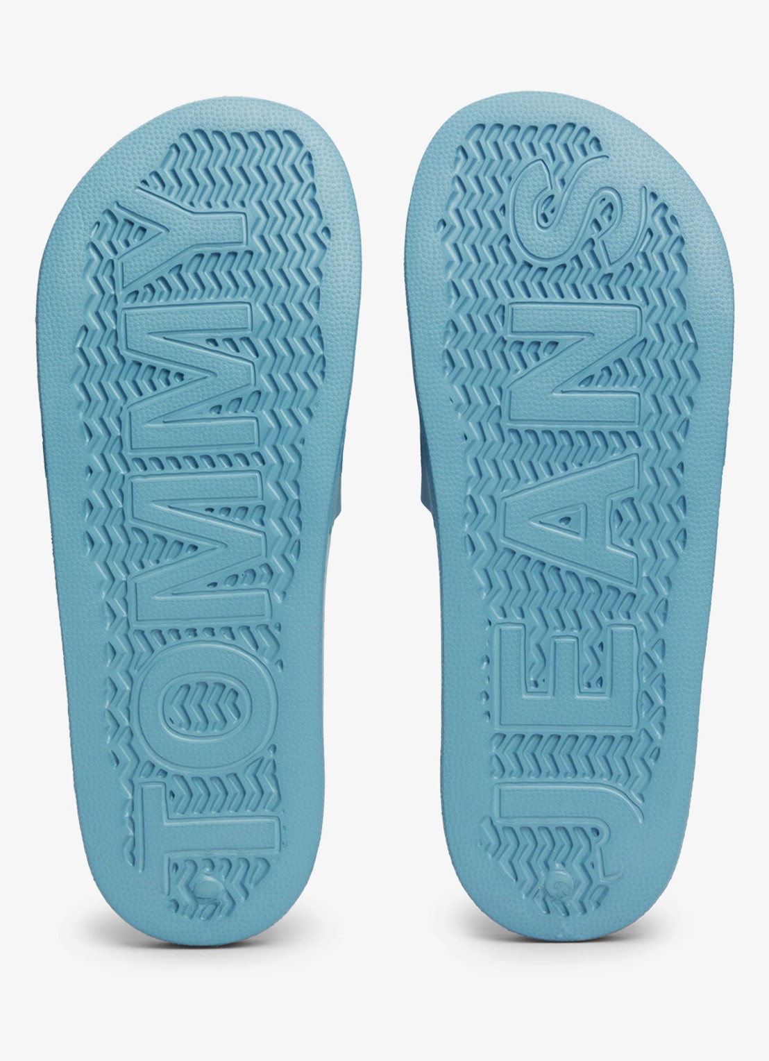 Tommy Hilfiger Essential slipper met logo - detail 3 lichtblauw
