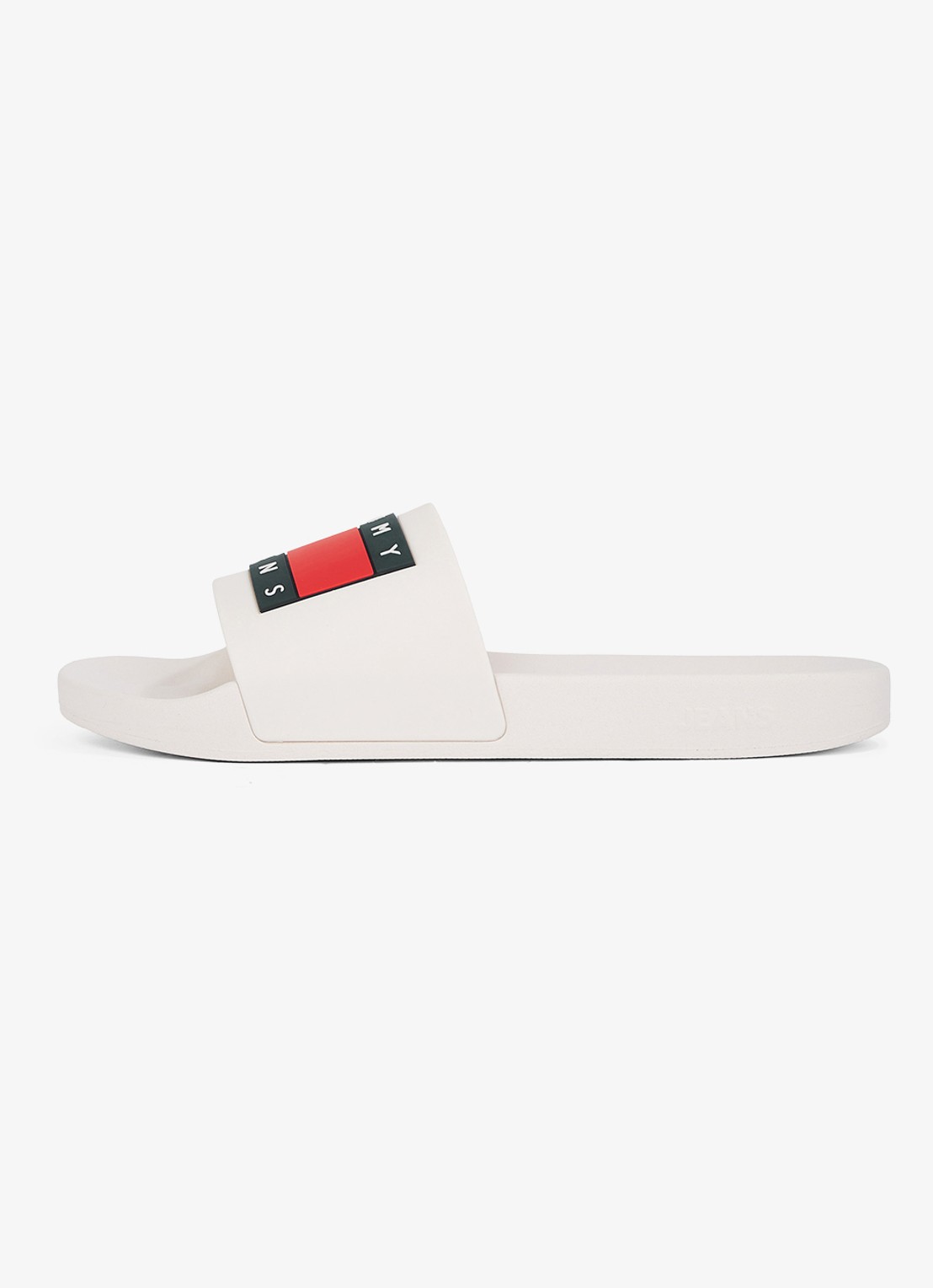 Tommy Hilfiger Essential slipper met logo - detail 5 beige