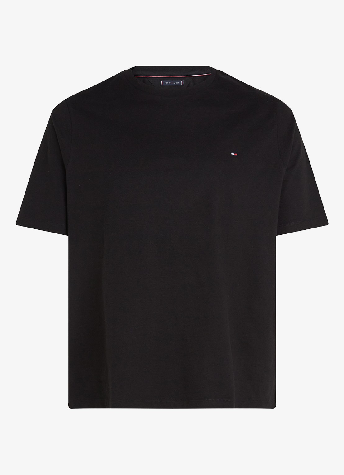 Tommy Hilfiger Essential T-shirt met ronde hals - voorkant zwart