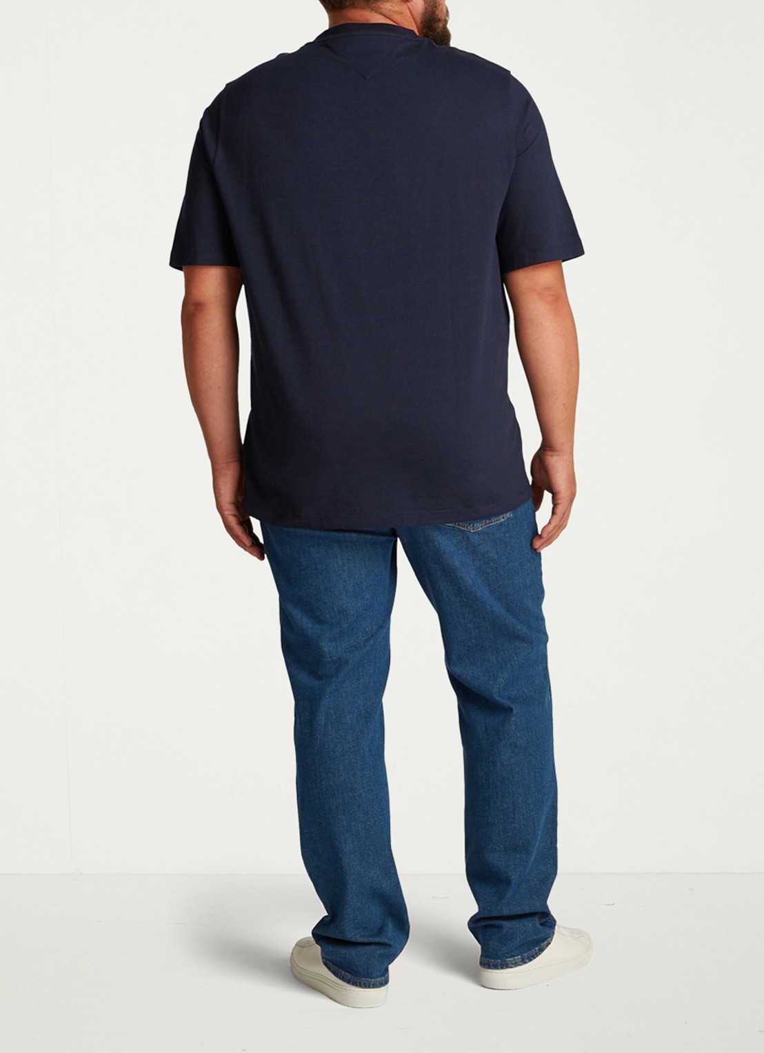 Tommy Hilfiger Essential T-shirt met ronde hals - achterkant 6 donkerblauw