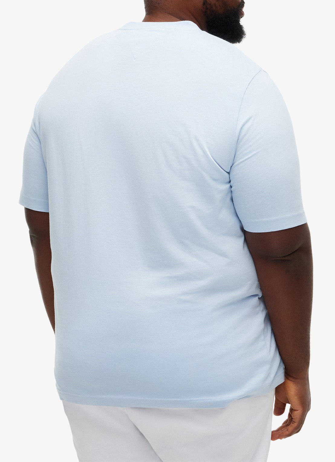 Tommy Hilfiger Essential T-shirt met ronde hals - achterkant 3 lichtblauw