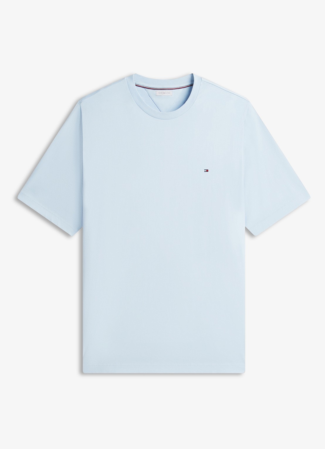 Tommy Hilfiger Essential T-shirt met ronde hals - voorkant 4 lichtblauw