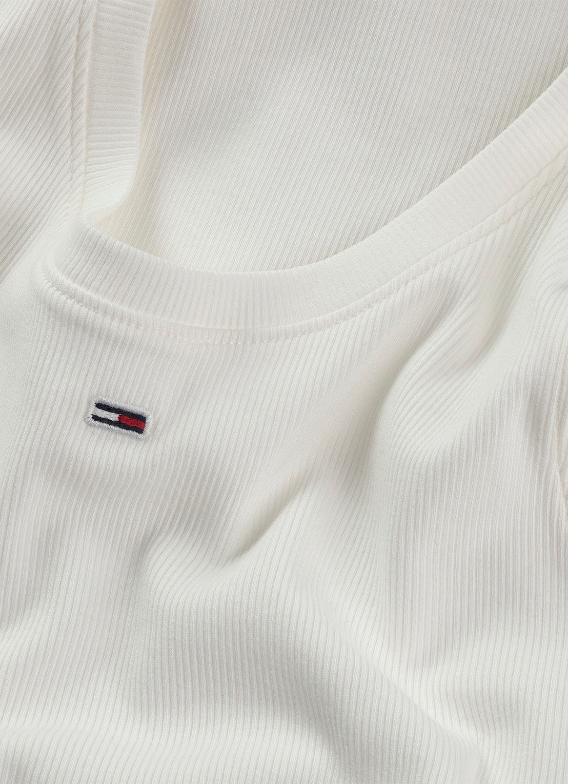 Tommy Hilfiger Essential tanktop met logo - detail 7 wit