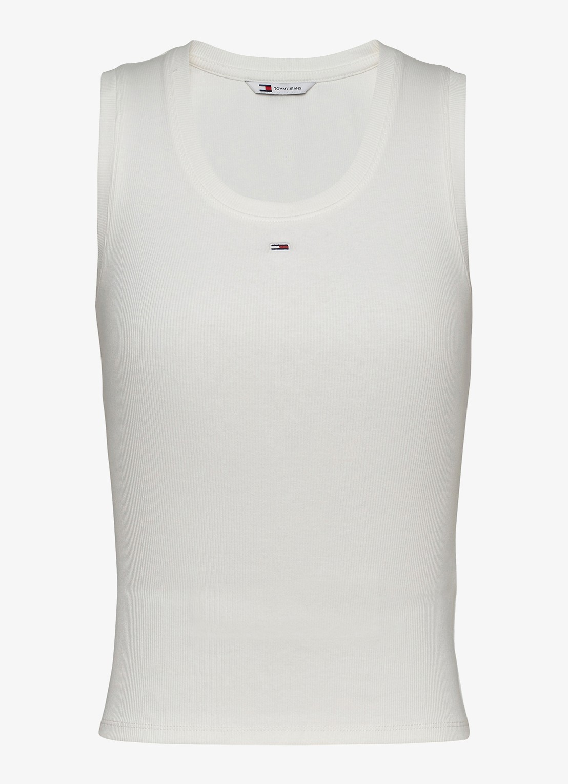 Tommy Hilfiger Essential tanktop met logo - voorkant 2 wit