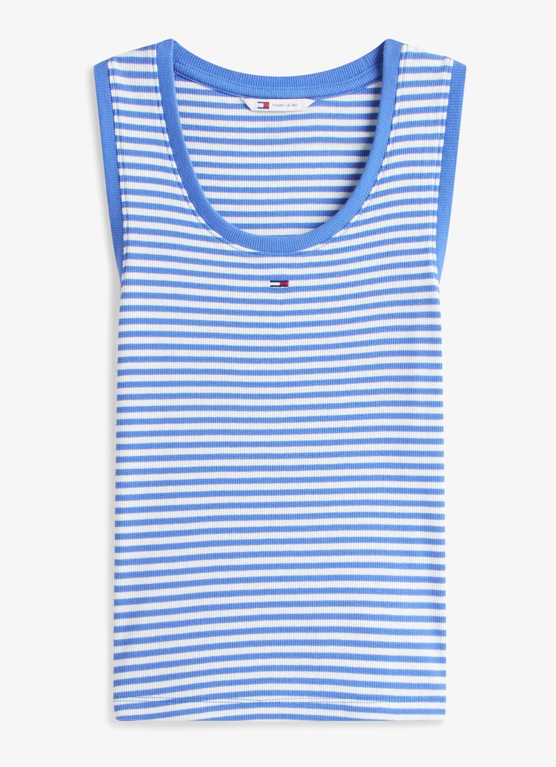 Tommy Hilfiger Essential tanktop met logo - voorkant 3 blauw