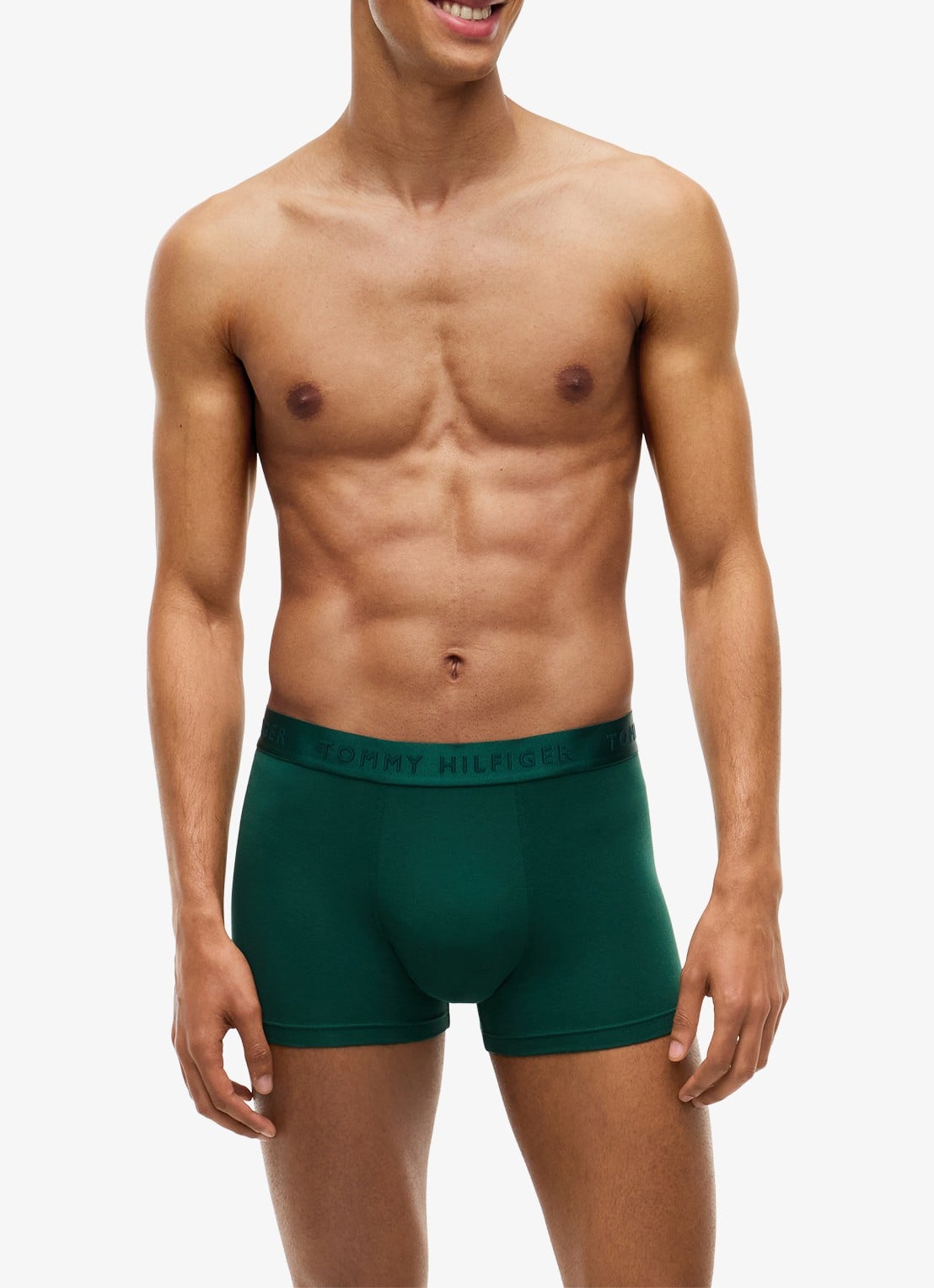 Tommy Hilfiger Everyday Luxe boxershorts met logoband in 3-pack - detail 3 groen