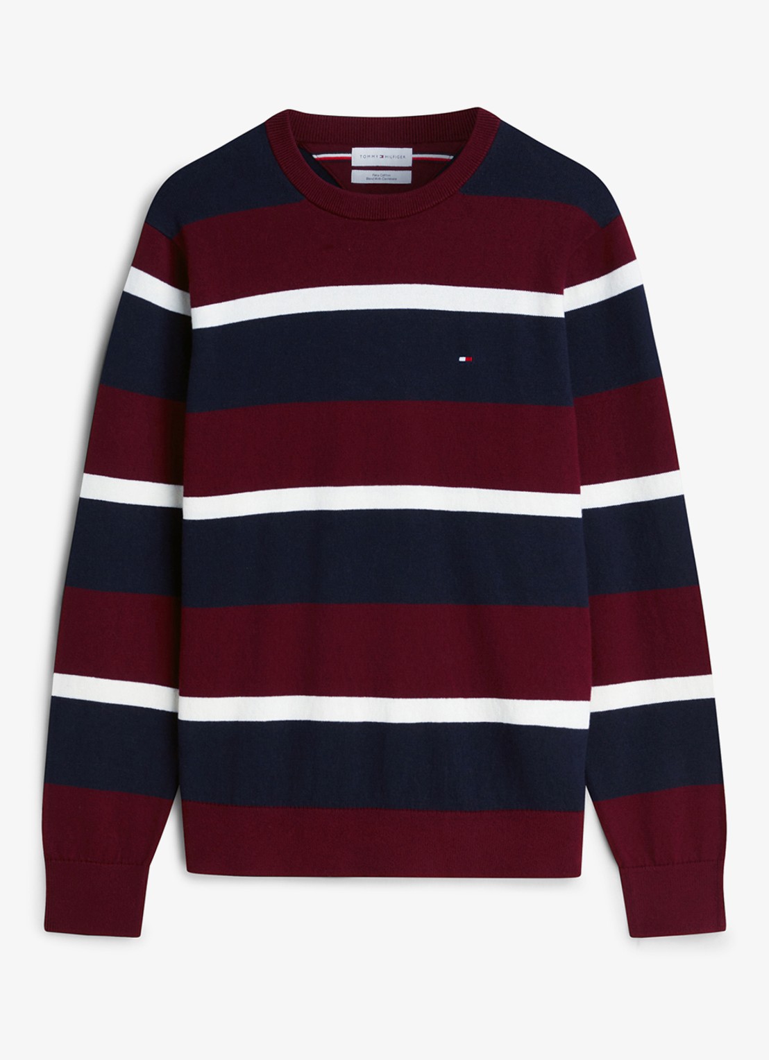 Tommy Hilfiger Fijngebreide pullover in kasjmierblend met logoborduring - voorkant 4 undefined