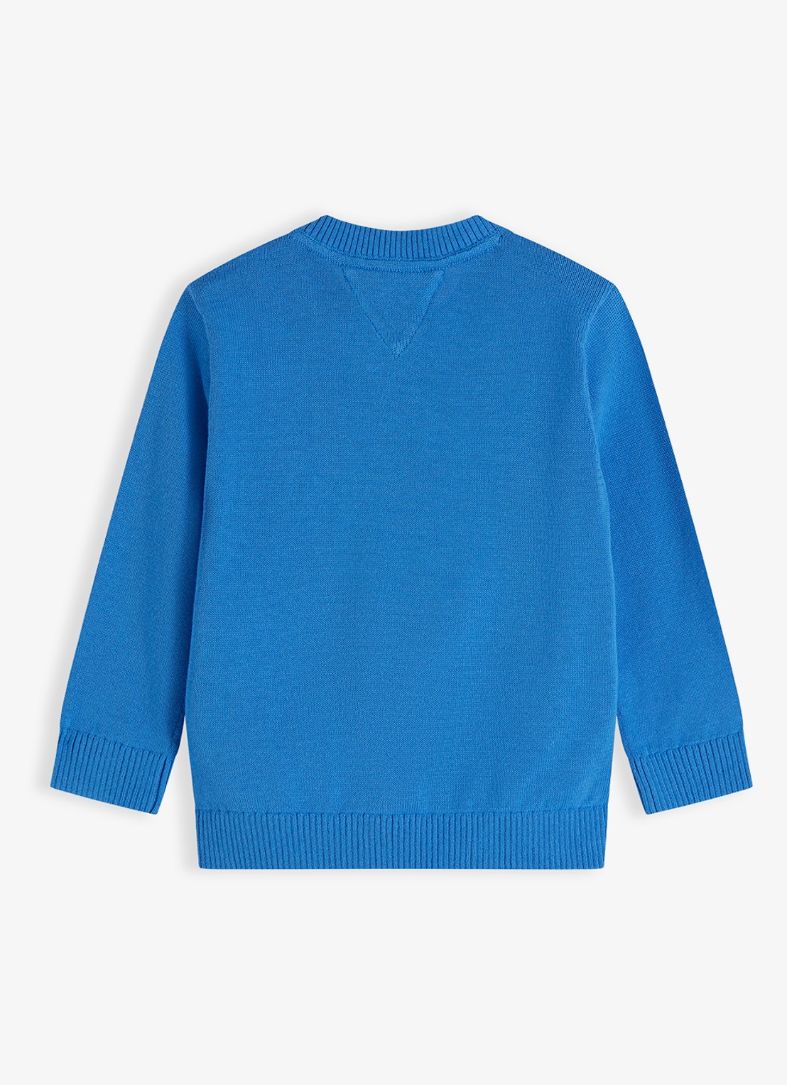 Tommy Hilfiger Fijngebreide trui met structuur - achterkant 2 blauw