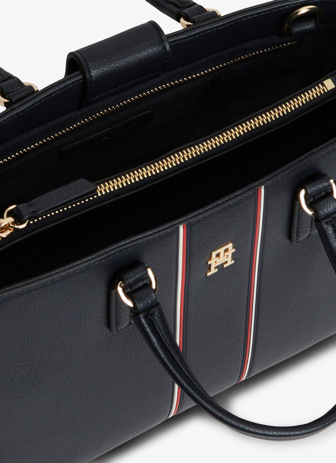 Tommy Hilfiger Handtas met logo - detail 2 donkerblauw