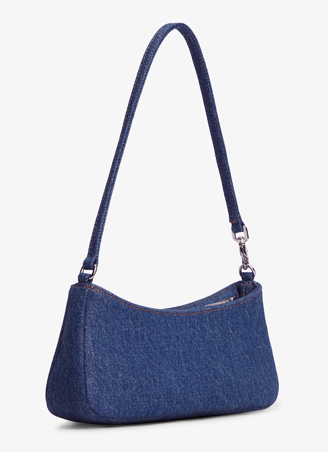 Tommy Hilfiger Handtas van denim met logo - achterkant 5 jeans
