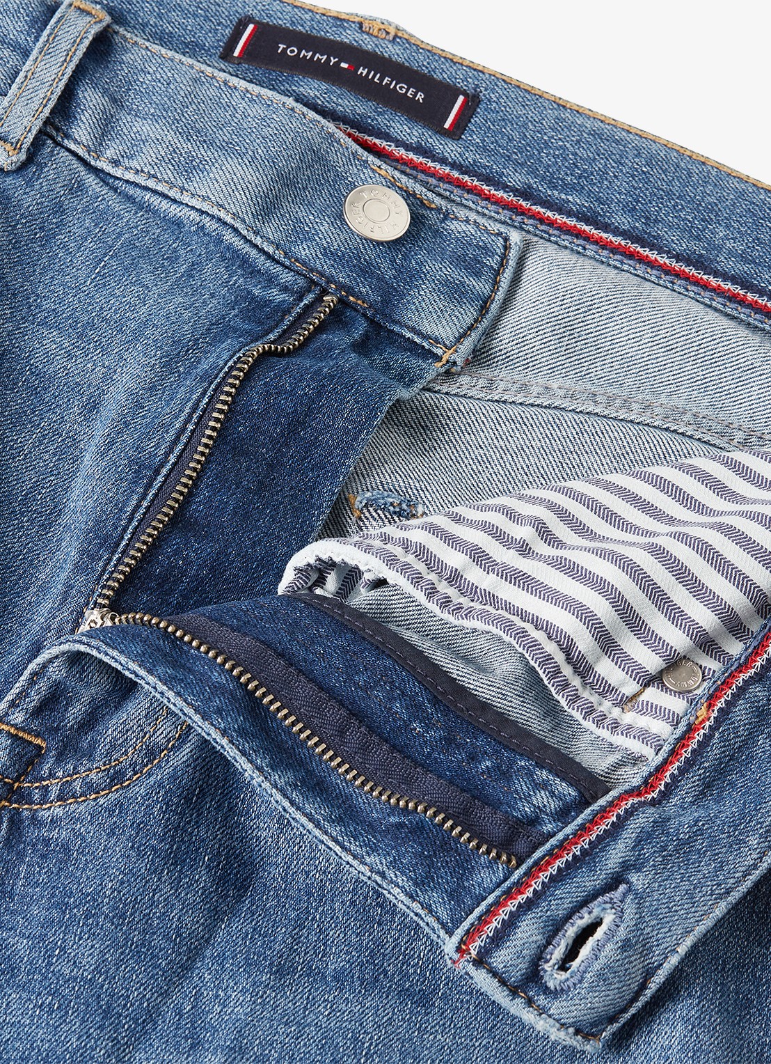 Tommy Hilfiger Harlem slim fit jeans met steekzakken - detail 4 indigo
