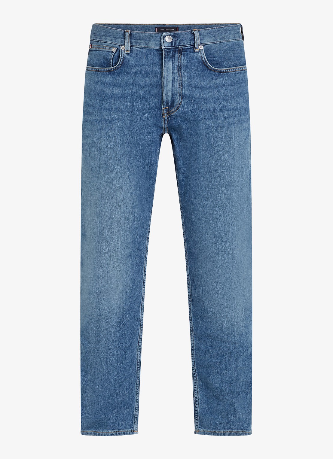 Tommy Hilfiger Harlem slim fit jeans met steekzakken - voorkant 5 indigo