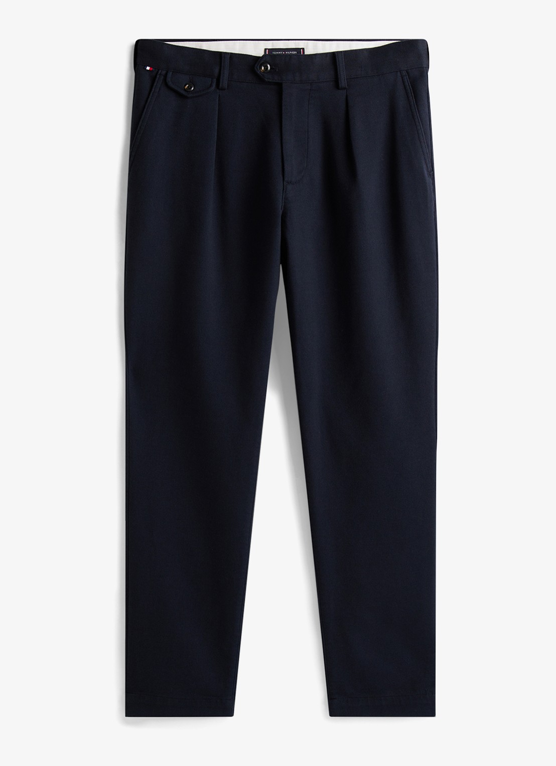 Tommy Hilfiger Harlem tapered jeans met steekzakken - voorkant 4 blauw