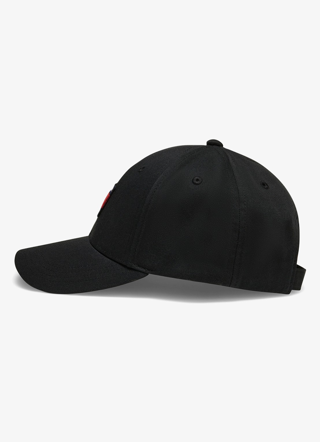 Tommy Hilfiger Heritage Flag pet met logoborduring - detail zwart