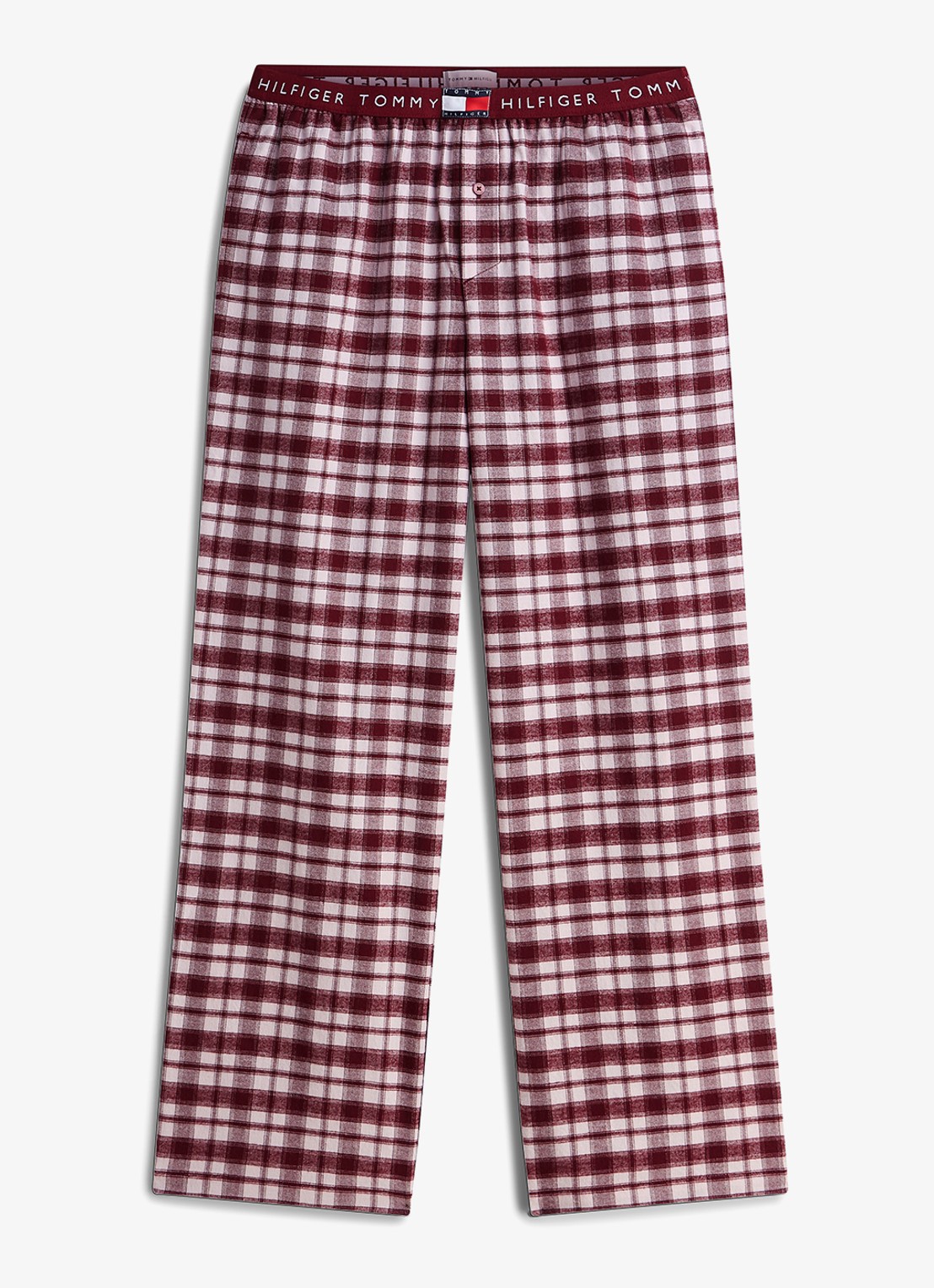 Tommy Hilfiger Heritage pyjamabroek met ruitdessin - voorkant 4 lichtroze