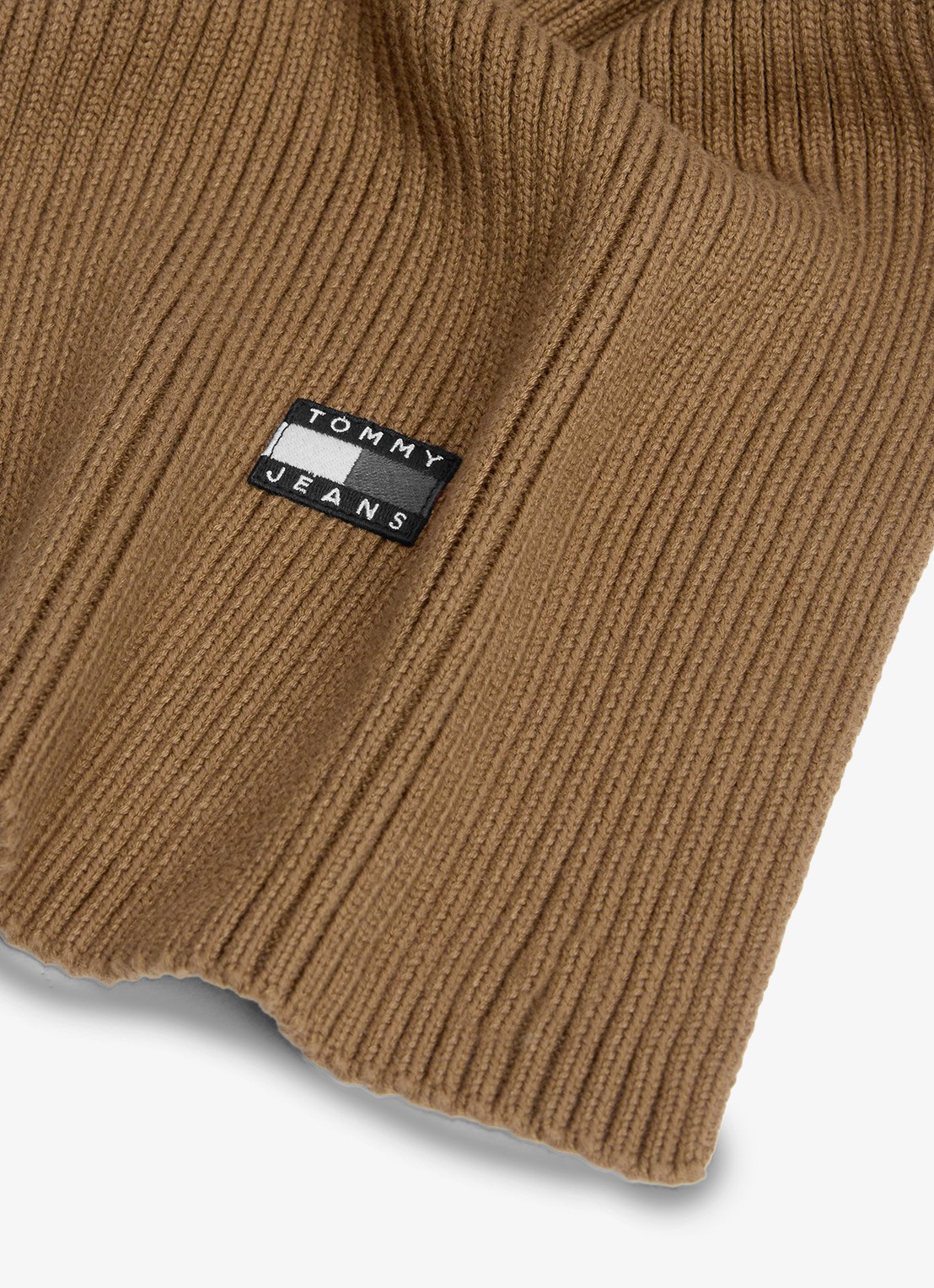 Tommy Hilfiger Heritage sjaal met logo - detail 4 warm khaki-gwi