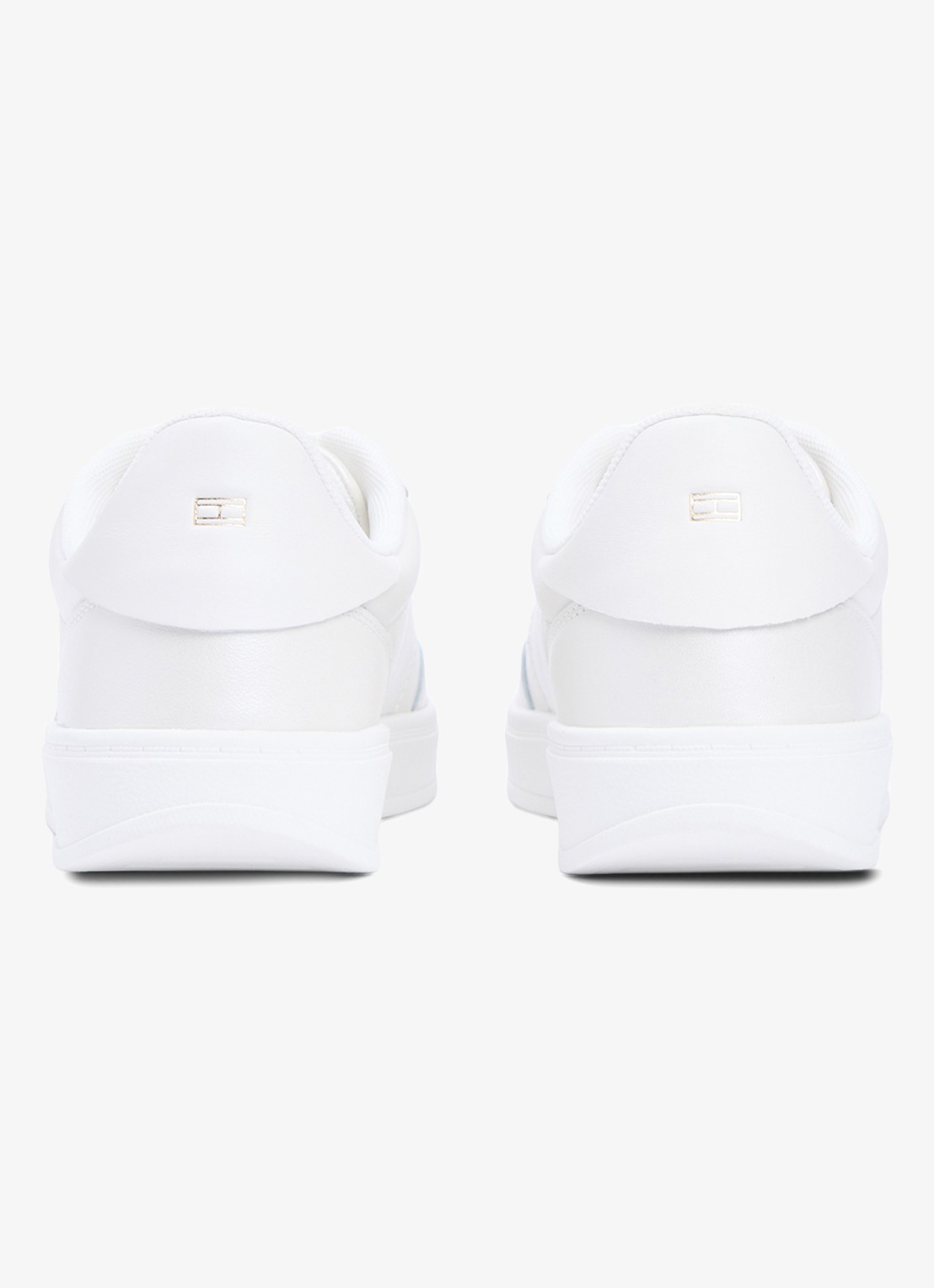 Tommy Hilfiger Heritage sneaker van leer met logo - detail 2 beige