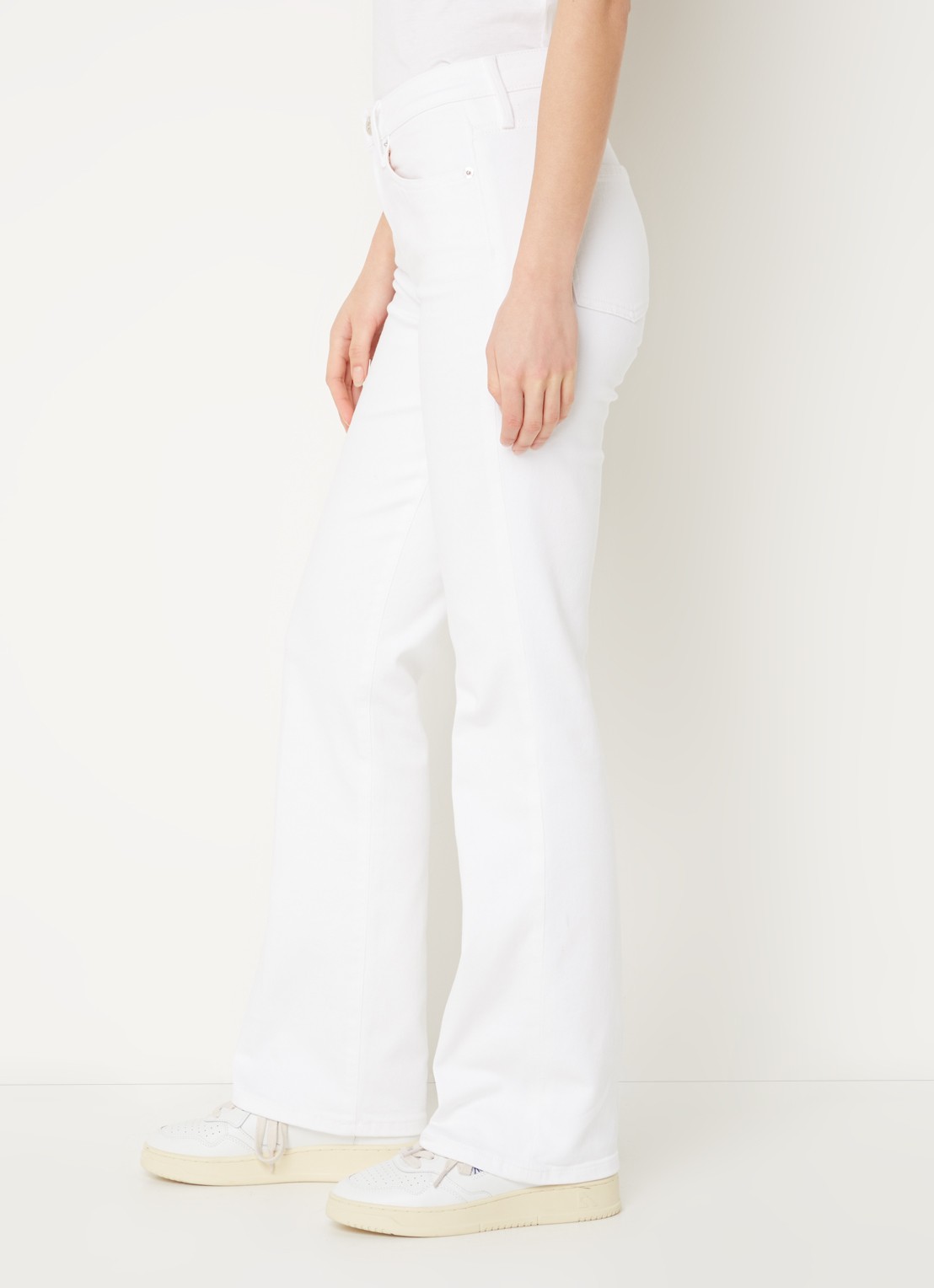 Tommy Hilfiger High waist flared jeans met gekleurde wassing  - detail 2 wit