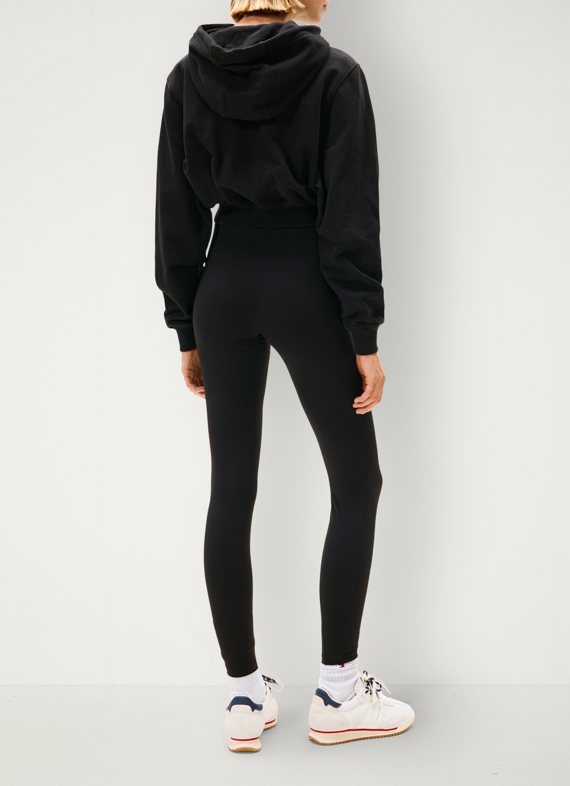 Tommy Hilfiger High waist legging met logo - achterkant zwart
