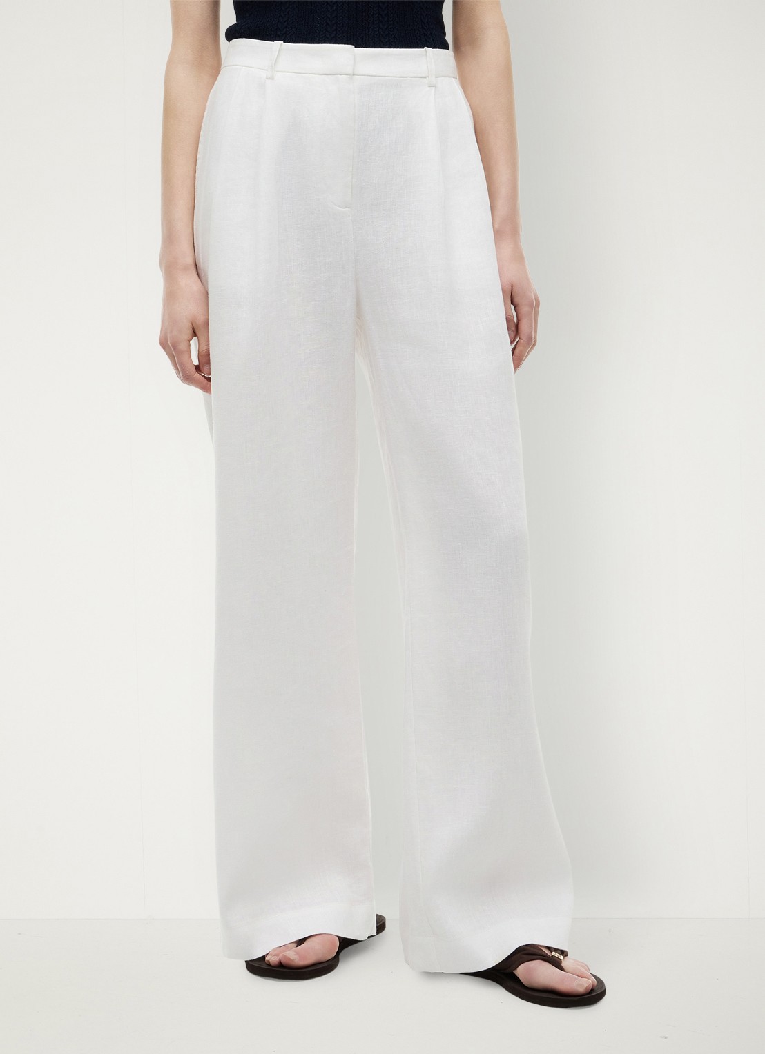 Tommy Hilfiger High waist loose fit pantalon met steekzakken - detail 3 wit
