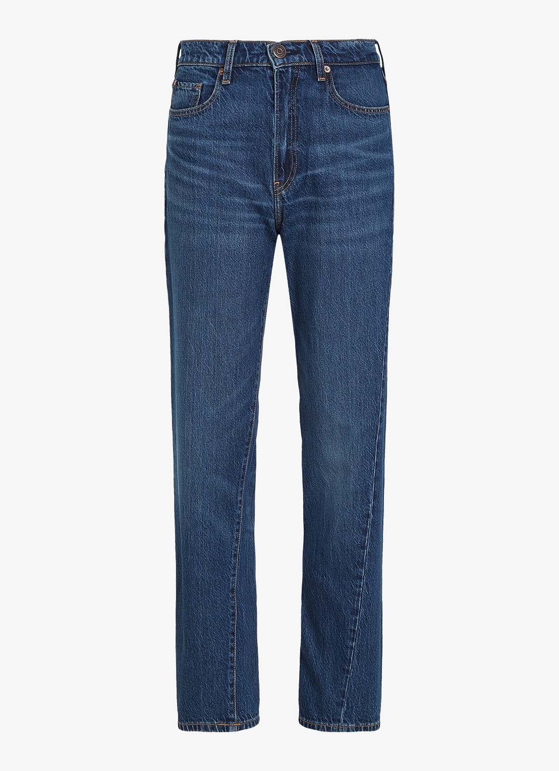 Tommy Hilfiger High waist straight leg jeans met steekzakken - voorkant indigo