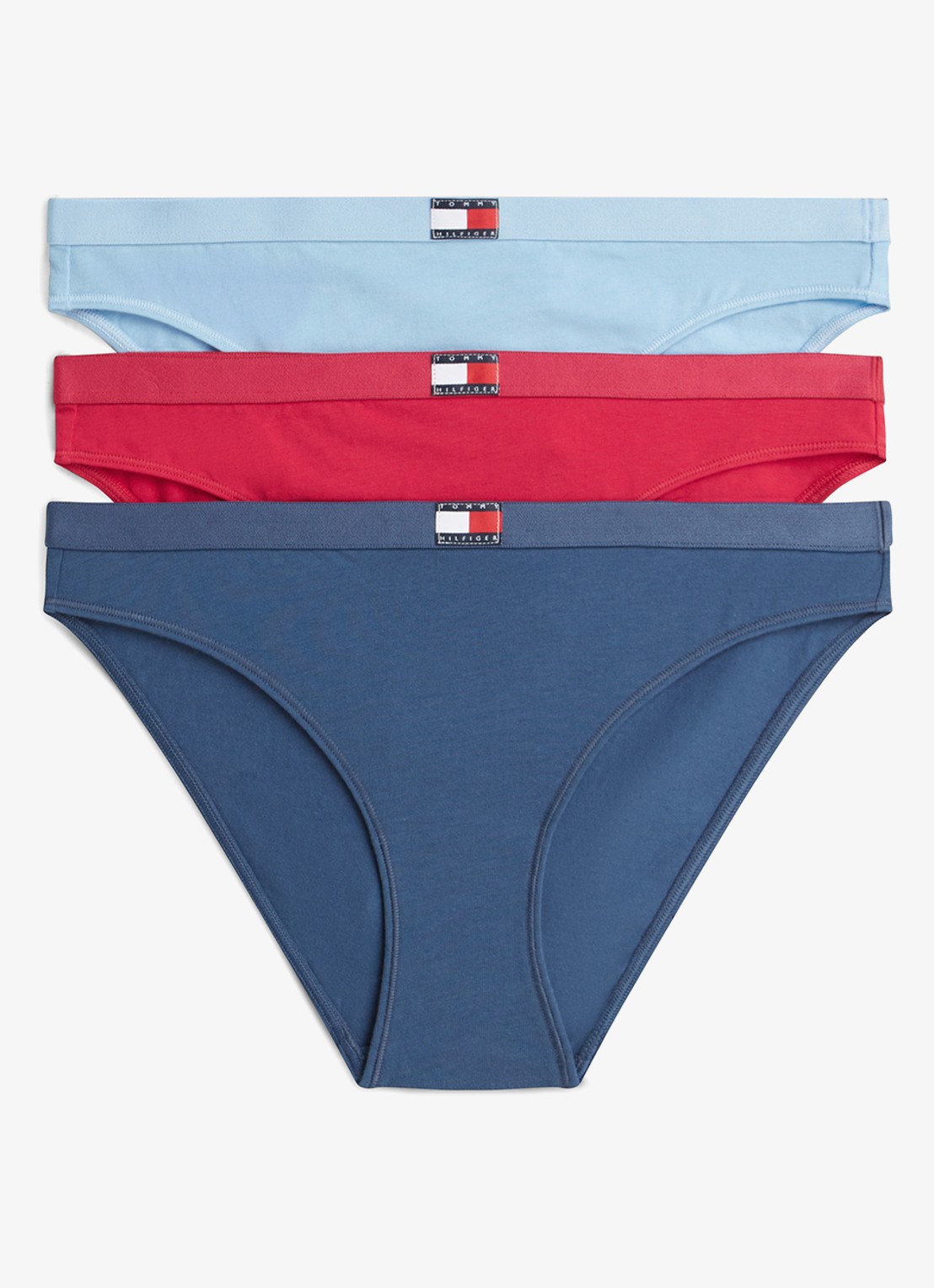 Tommy Hilfiger Hipster met logoband in 3-pack - voorkant 5 multicolor