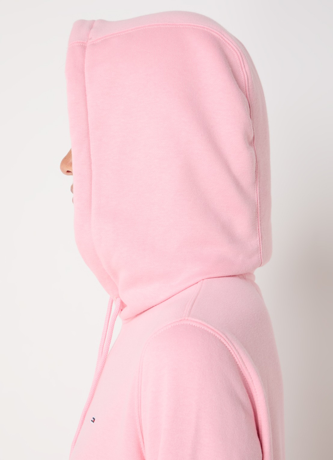 Tommy Hilfiger Hoodie met kangoeroezak en logo - detail 3 roze