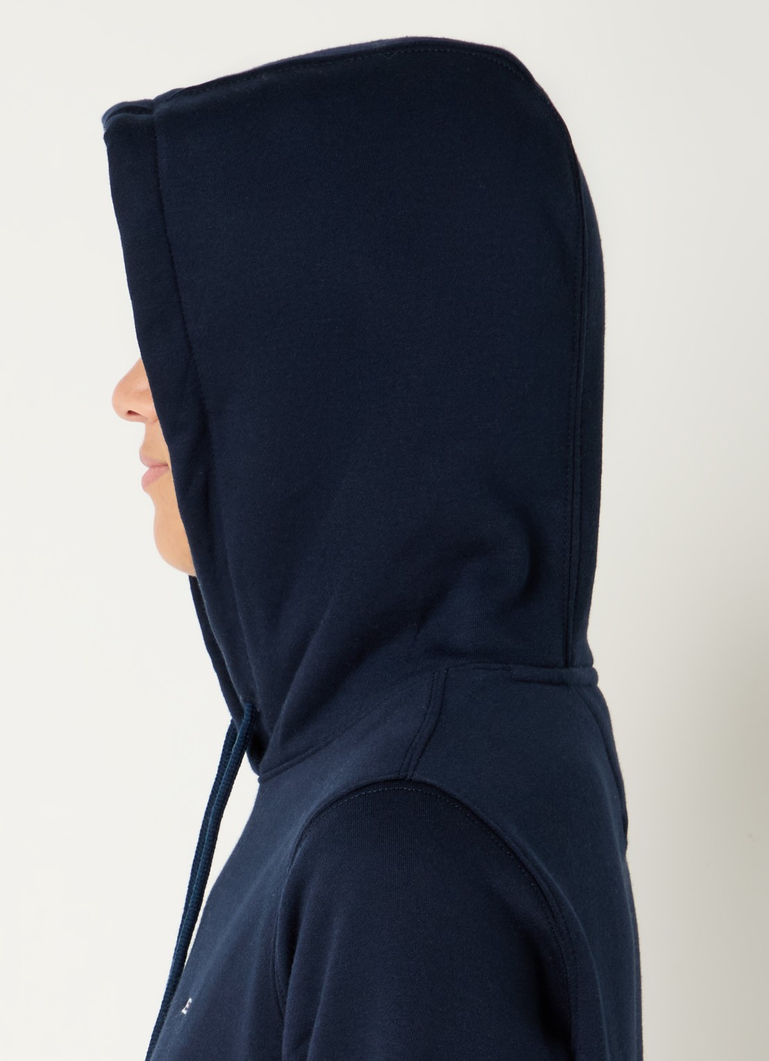 Tommy Hilfiger Hoodie met kangoeroezak en logo - detail 2 donkerblauw